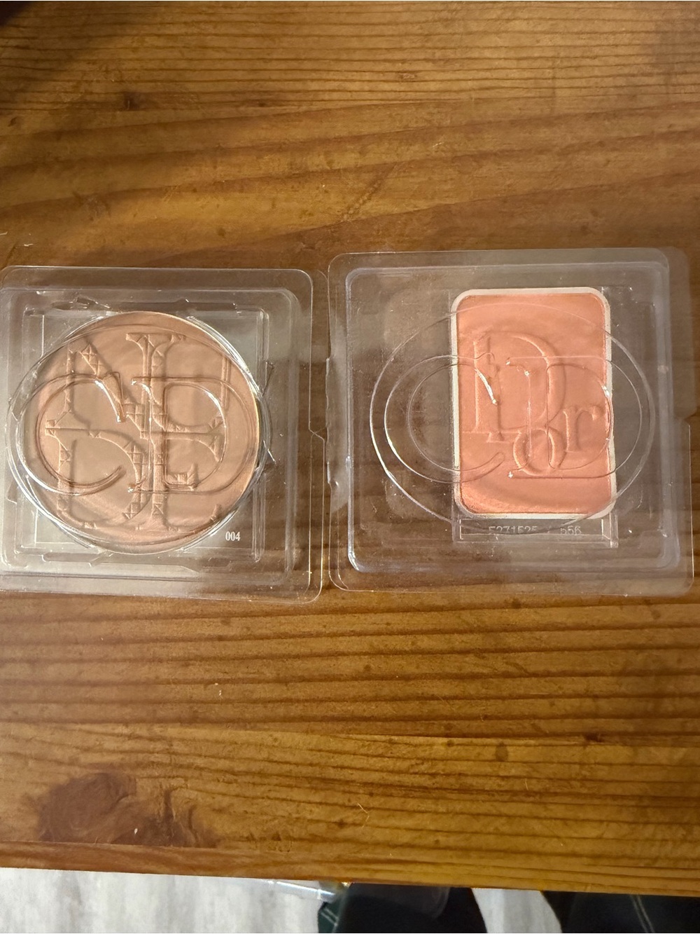 Christian Dior blush and highlighter refill set
